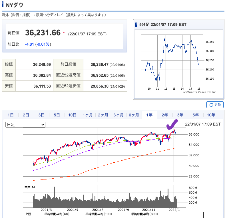 （出典）SBI NYDW 20220110