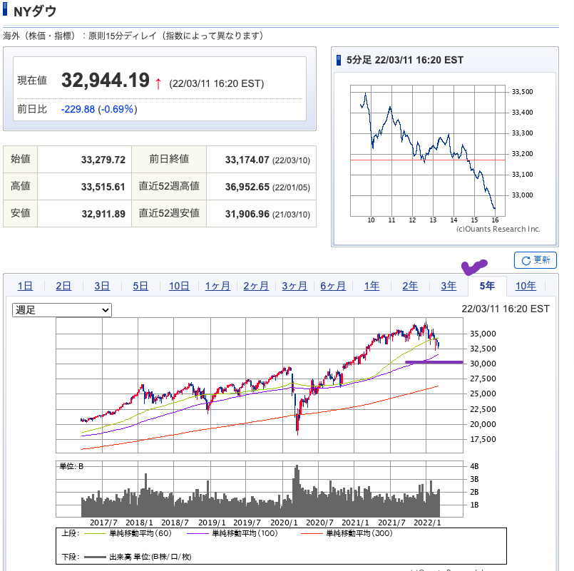 出典）SBI NYDW 20220312