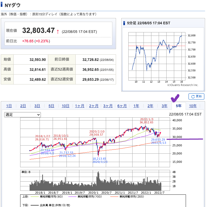 出典）SBI NYDW 220806