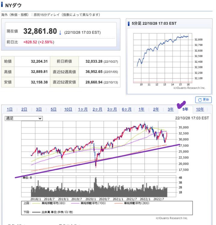 出典）SBI NYDW 5y 221029