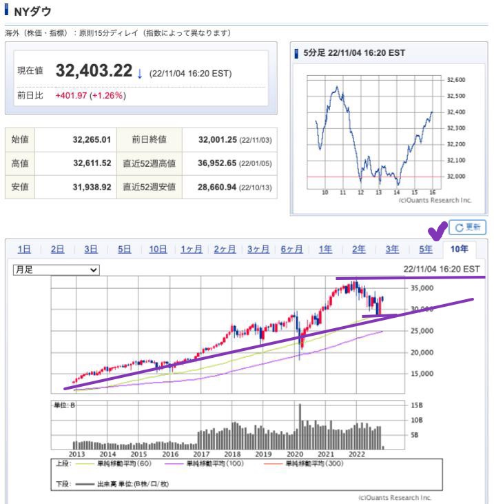 出典）SBI NYDW 10y 221105