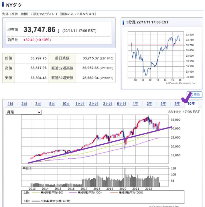 出典）SBI NYDW 10y 221112