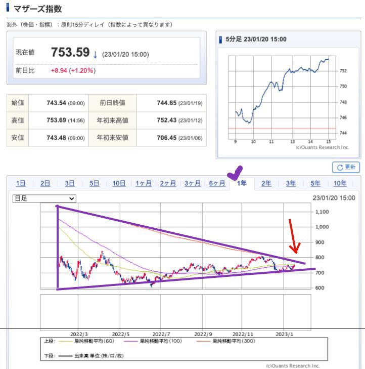 出典）SBI Mothers 1y 230121