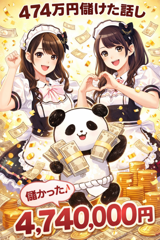 I made 4.74 million yen over New Year's and want to go to a maid cafe